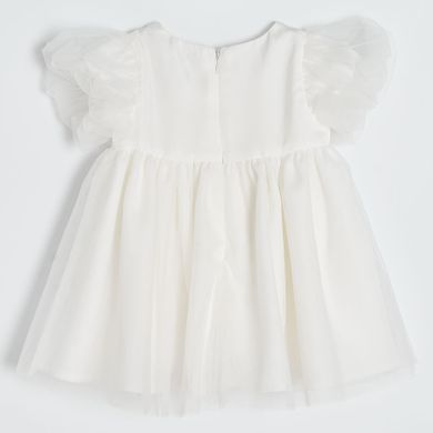Cool Club, Rochie cu maneca scurta pentru fete, alb