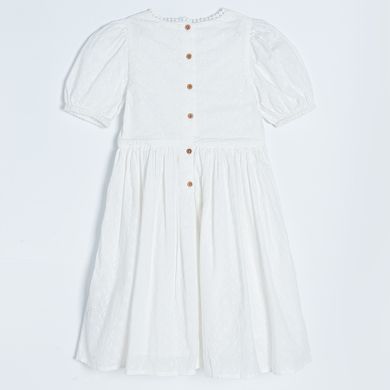 Cool Club, Rochie cu maneca scurta pentru fete, alb