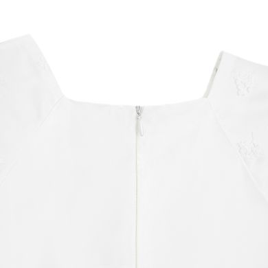 Cool Club, Rochie cu maneca scurta pentru fete, alb