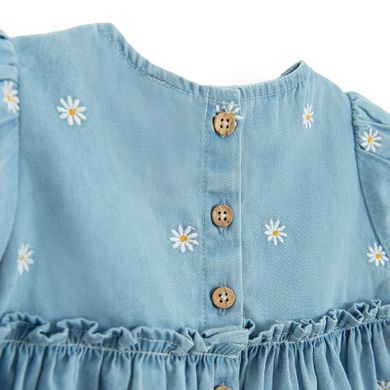 Cool Club, Rochie de blugi cu maneca scurta pentru fete, albastru