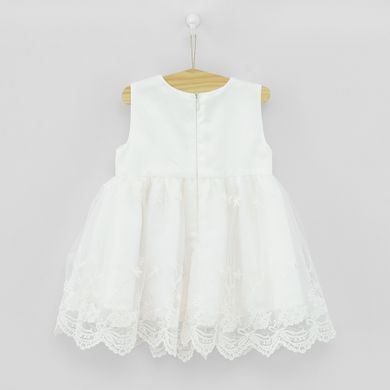 Cool Club, Rochie fara maneci pentru fete, alb, imprimeu flori