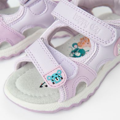 Cool Club, Sandale pentru fete, violet, imprimeu Fisher-Price, brant din piele