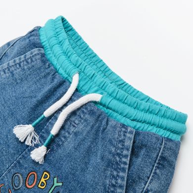 Cool Club, Set pentru baieti, tricou, pantaloni scurti de blugi, mix de culori, imprimeu Scooby-Doo