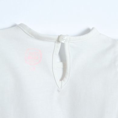 Cool Club, Set pentru fete, Body cu maneca scurta, Pantaloni scurti, alb, violet