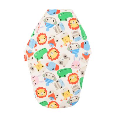Cool Club, Sutec textil de infasat pentru baieti, alb, Fisher-Price