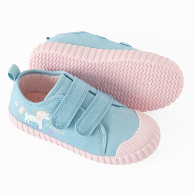 Cool Club, Tenisi pentru fete, albastru, talpa Barefoot