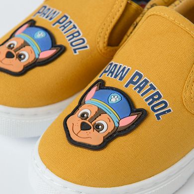 Cool Club, Tenisi tip slip on pentru baieti, mustar, Chase, imprimeu Paw Patrol