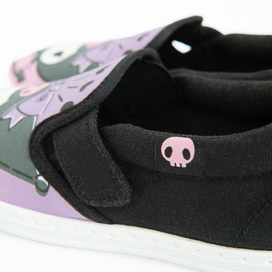 Cool Club, Tenisi tip slip on pentru fete, negru, imprimeu Kuromi