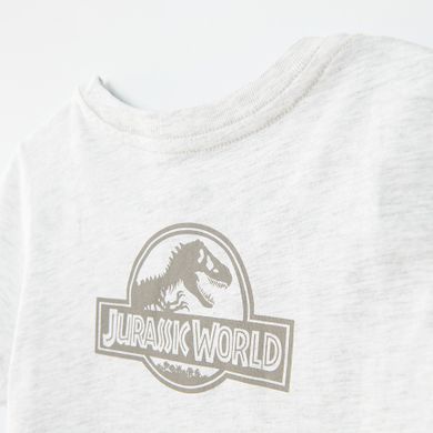 Cool Club, Tricou pentru baieti, bej melanj, imprimeu Jurassic World