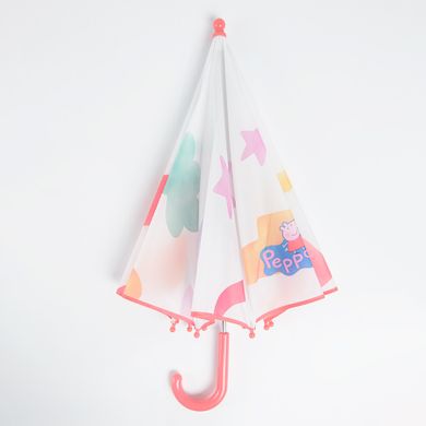 Cool Club, Umbrela pentru fete, alb-roz, imprimeu Peppa Pig