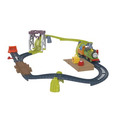 Fisher-Price, Thomas & Friends, Percy, set de joaca cu locomotiva motorizata
