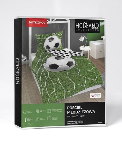 Fotbal, set lenjerie de pat single, 140-200 cm