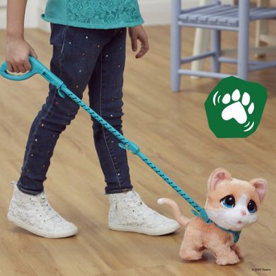 Furreal Friends, pisoi mare in lesa, jucarie interactiva de plus