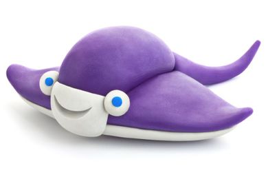 Hey Clay, Ocean, set creativ, 18 cutii de plastilina