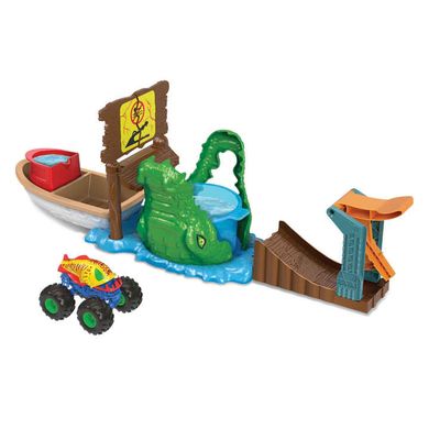 Hot Wheels Color Shifters, Swamp Chomp, set de joaca