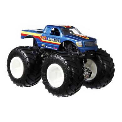 Hot Wheels, Monster Trucks, Demolition Doubles, Bigfoot vs Snake Bite, set cu 2 masinute