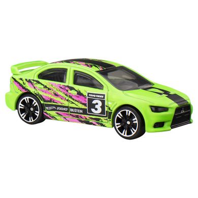 Hot Wheels, Neon Speeders, 2008 Lancer Evolution, masina, scara 1:64, JCB02
