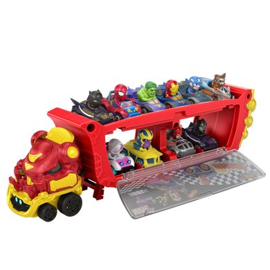 Hot Wheels, Racerverse, Transporter Hulkbuster pentru 10 masini