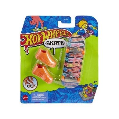 Hot Wheels, Skate, skateboard si pantofi, set de joaca, 1 buc.