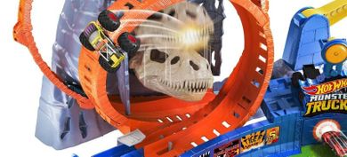 Hot Wheels, T-Rex Volcano Arena, set de joaca