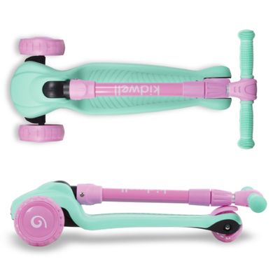 Kidwell, Jax, trotineta cu 3 roti, menta-roz