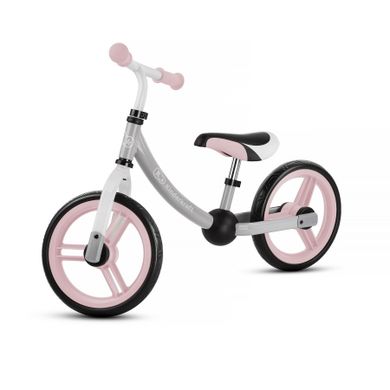 Kinderkraft, 2Way Next, bicicleta fara pedale cu accesorii, roz deschis