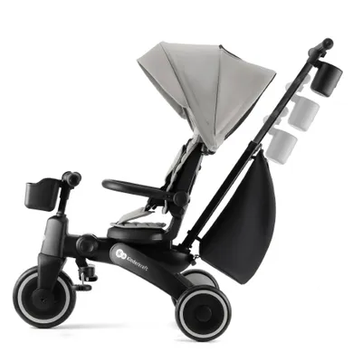 Kinderkraft, Jazz 2, tricicleta multifunctionala 5 in 1, Rocket Grey