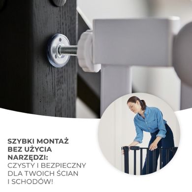 Kinderkraft, Lock & Go, poarta de siguranta, Wood