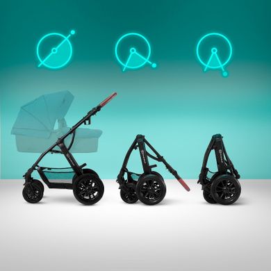 Kinderkraft, Xmoov, carucior multifunctional Travel System 3in1, denim