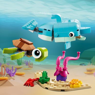 LEGO Creator, 3in1 Delfin si broasca testoasa, 31128