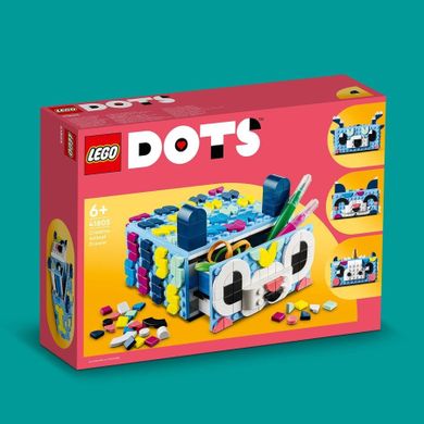 LEGO DOTS, Sertar creativ cu animale, 41805