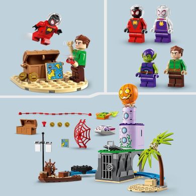 LEGO Marvel, Echipa lui Paienjenel la farul Monstrului verde, 10790