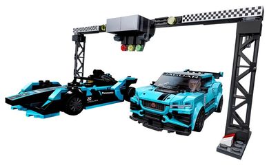 LEGO Speed Champions, Formula E Panasonic Jaguar Racing GEN2 car & Jaguar I-PACE eTROPHY, 76898