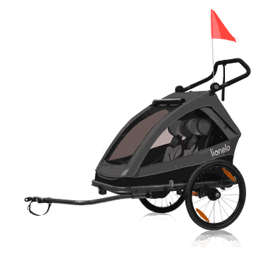 Lionelo, Cama, remorca bicicleta, Grey Graphite