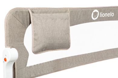 Lionelo, Eva, bariera de protectie pentru patut, Beige Melange