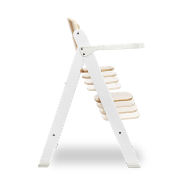 Lionelo, Floris, scaun inalt din lemn, White
