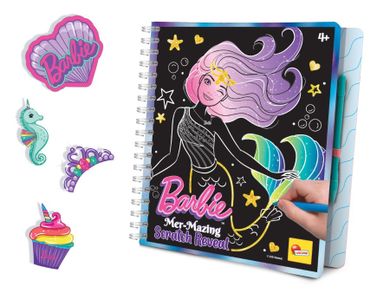 Lisciani, Barbie, Mer-Mazing Scratch Reveal, set creativ