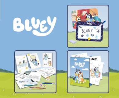 Lisciani, Bluey, Art Desk, masa de arta, set creativ