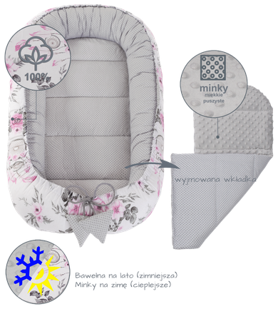 Medi Partners, Aparatoare de vise, Flori, babynest, gri
