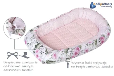Medi Partners, Flori, babynest, set 5 piese, roz