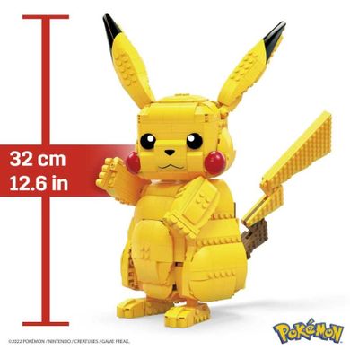 MEGA Pokemon, Jumbo Pikachu, set de constructie, 825 piese