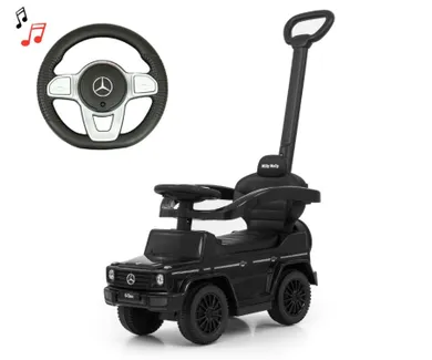 Milly Mally, Mercedes-Benz, G350d, masinuta fara pedale cu maner, Black