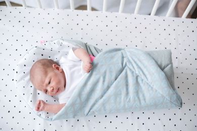 Motherhood, Cearceaf de bumbac cu elastic, Black Dots