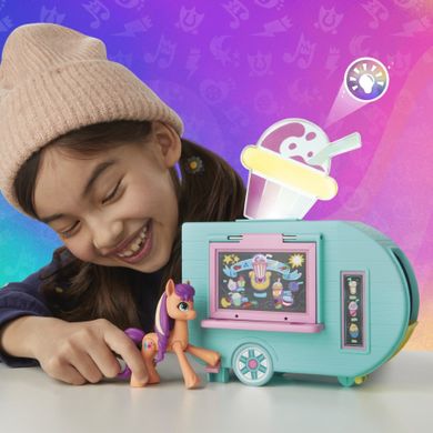 My Little Pony, Sunny Starscout - Smoothie Truck, set de joaca cu figurina si accesorii