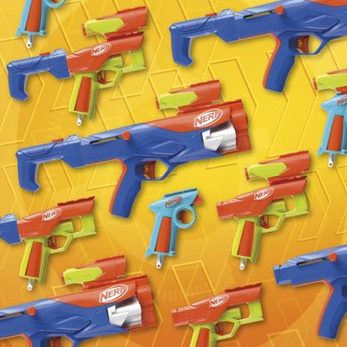 NERF N Series, set Gear Up Pack, 3 blastere, 2 accesorii si 18 proiectile