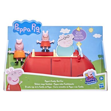 Peppa Pig, Masina rosie a familie Peppa, set cu figurine
