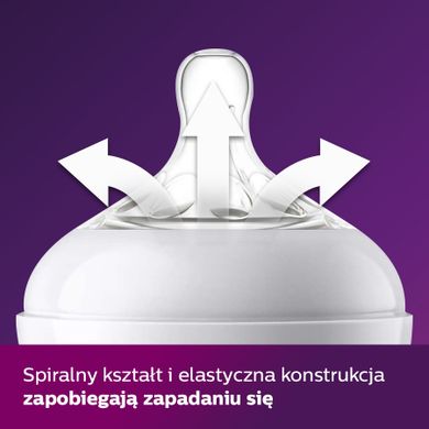 Philips Avent, Natural 2.0, tetina cu flux lent, 1 luna +, 2 bucati