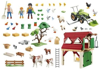 Playmobil, Country, Ferma cu animale, 70887