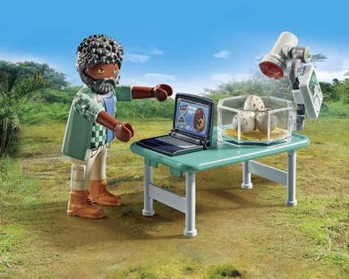 Playmobil, Dinos, Tabara de cercetare cu dinozauri, 71523