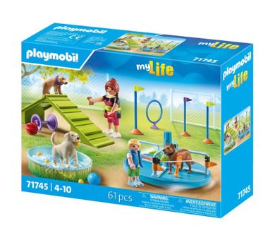 Playmobil, My Life, Loc de joaca pentru catelusi, 71745